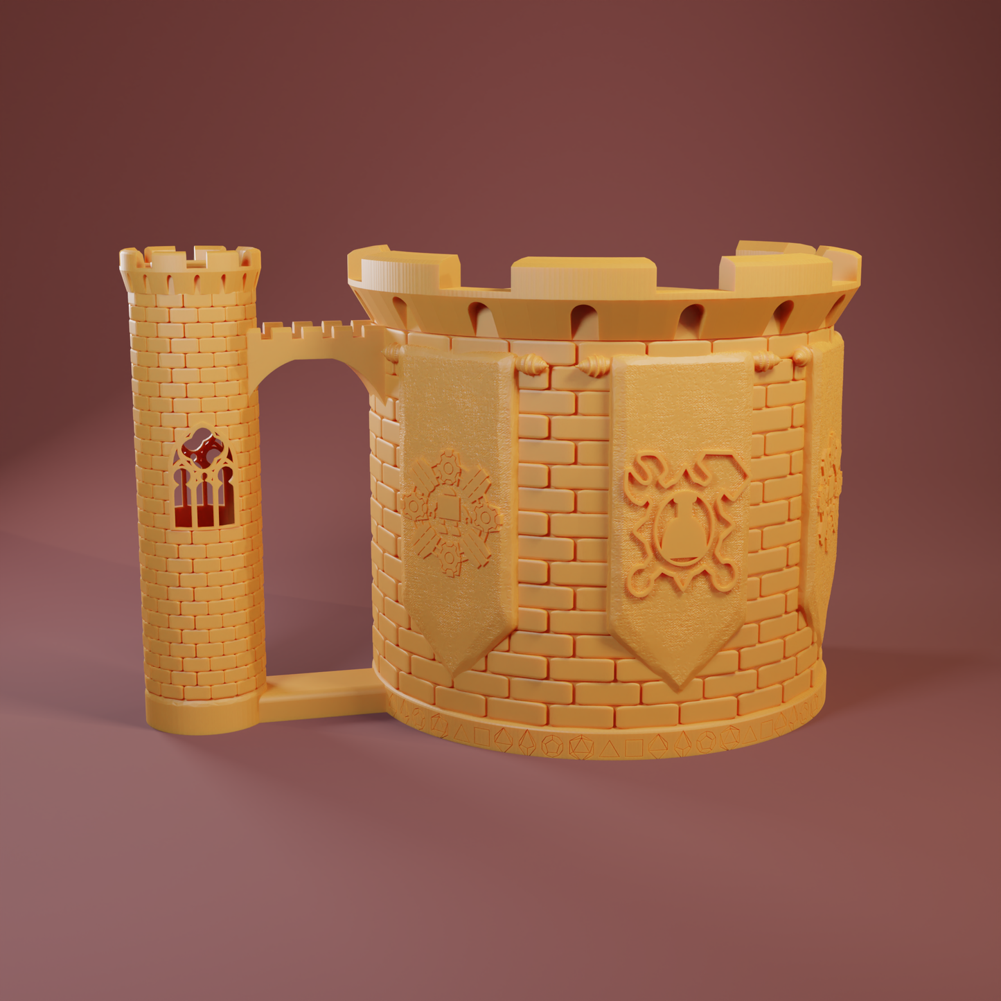 Artificer Sip & Roller Dice Tower Mug