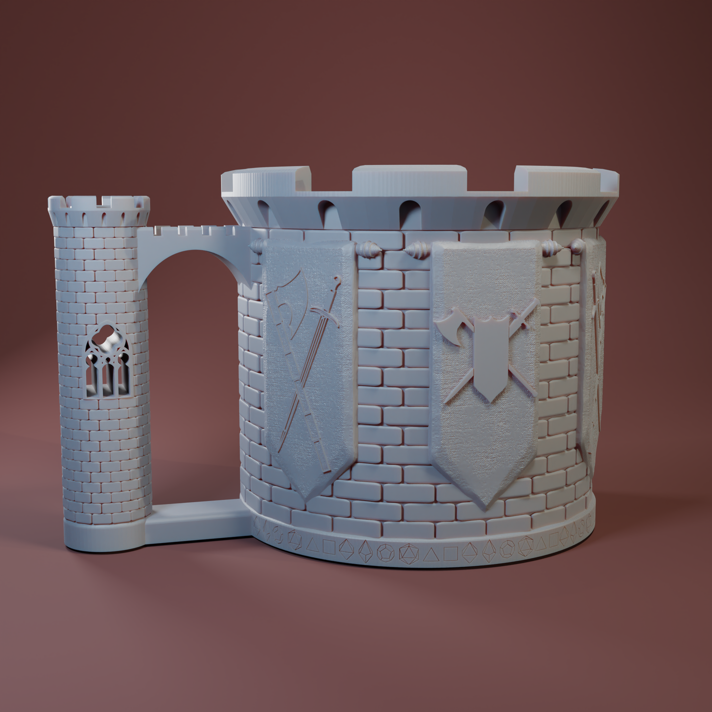 Figher Sip & Roller Dice Tower Mug