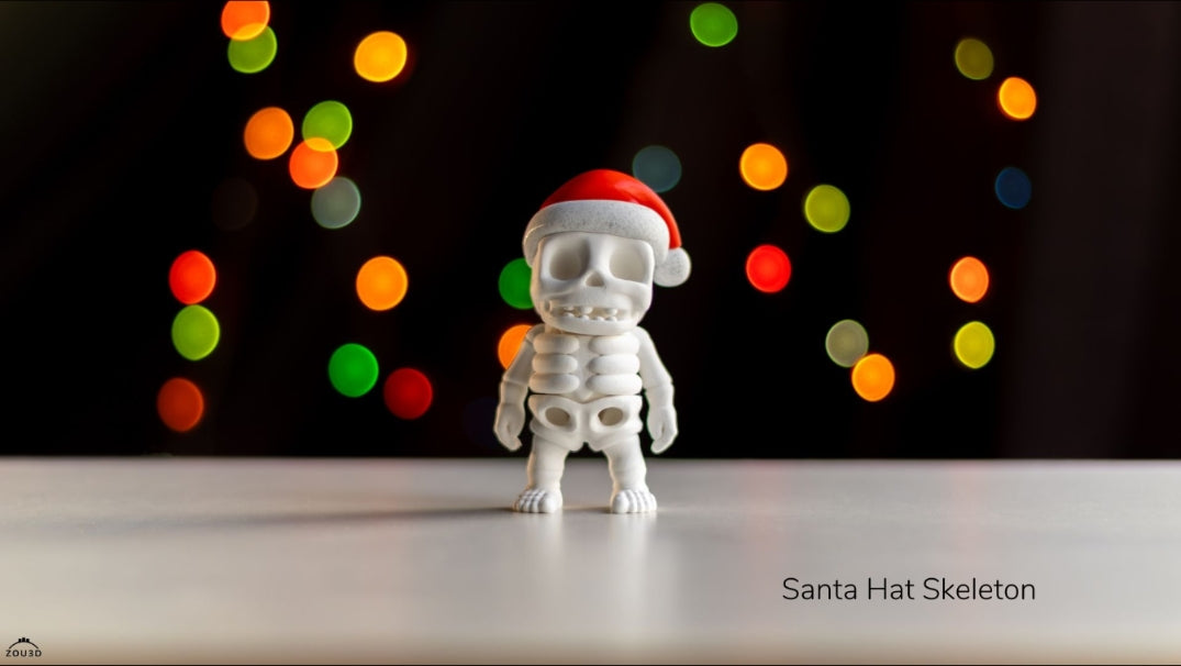 Santa Hat Skeleton - Pocket Pal