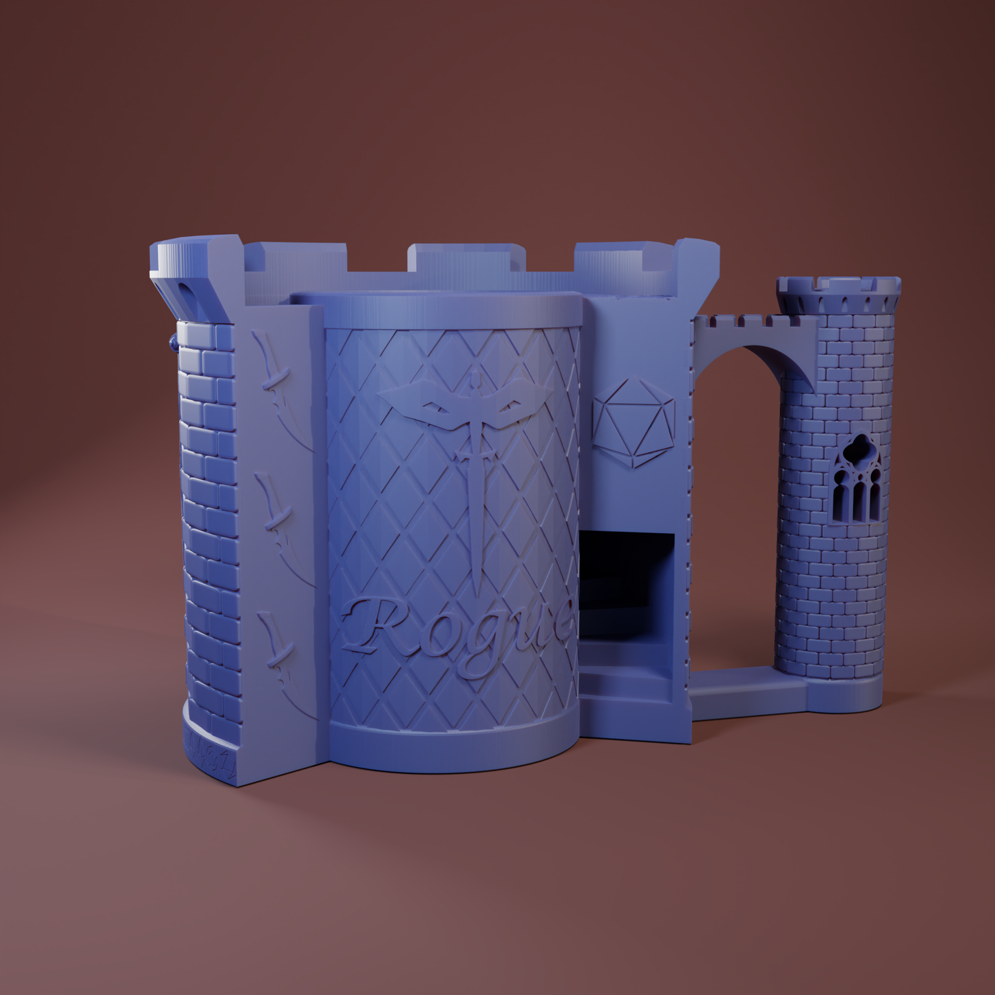 Rogue Sip & Roller Dice Tower Mug