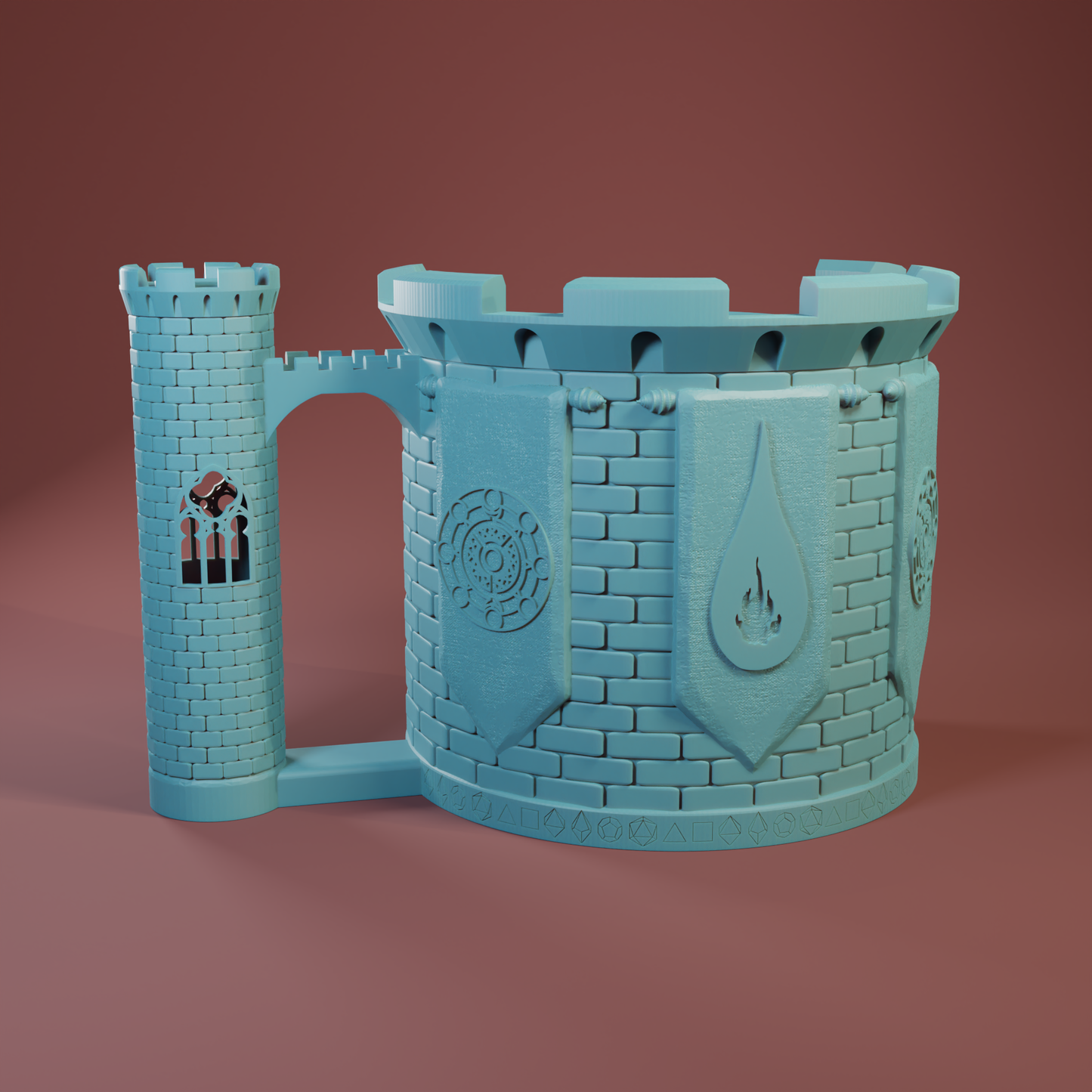 Sorcerer Sip & Roller Dice Tower Mug