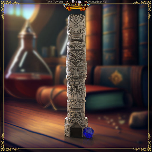 Tiki Totem Dice Tower - TinyTower